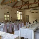 wedding set up at East Dean Village Hall